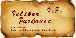Velibor Purković vizit kartica